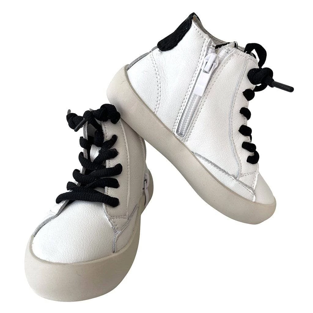 Cheap ๐ Lola + The Boys ๐ง Girls Black Happy High-Top ๐ Sneaker ๐ 5 Lola + The Boys Girls Black Happy High-Top Sneaker