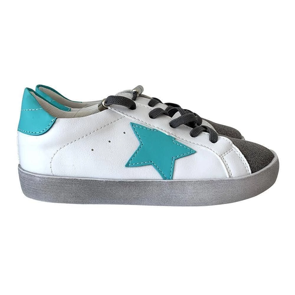 Best deal ๐ Lola + The Boys ๐ง Girls Blue Star ๐ Sneaker ๐ฅ 5 Lola + The Boys Girls Blue Star Sneaker