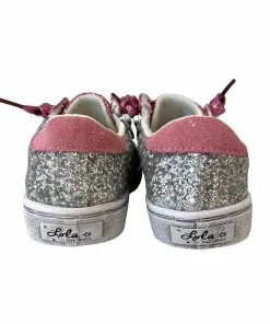 Best Pirce 🎉 Lola + The Boys 👧 Girls Glitter Pink Star 👟 Sneakers 🎉 15 Lola + The Boys Girls Glitter Pink Star Sneakers