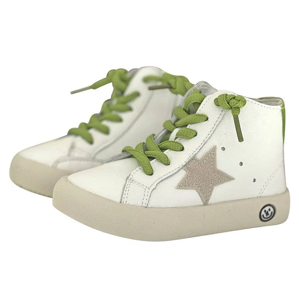 Promo ๐ Lola + The Boys Green Happy Star HighTop ๐ Sneaker โจ 3 Lola + The Boys Green Happy Star HighTop Sneaker