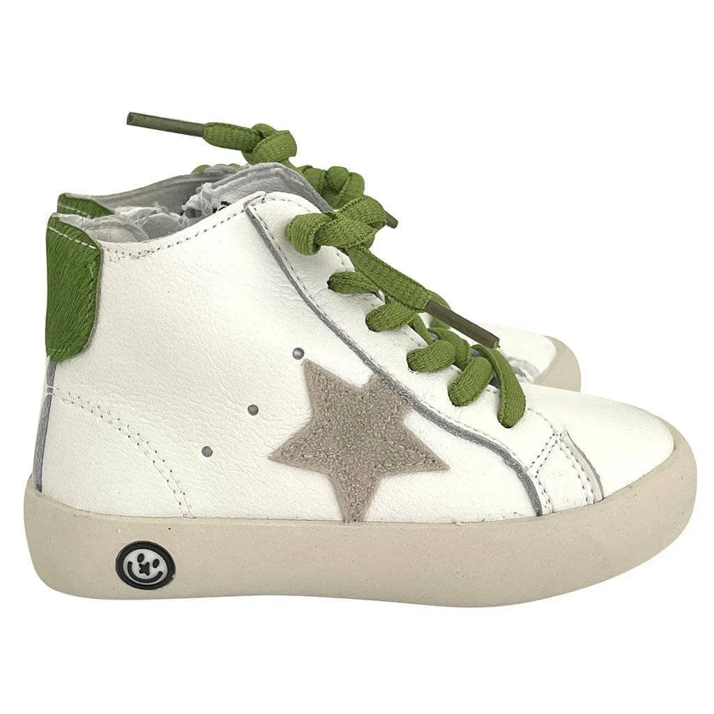 Promo ๐ Lola + The Boys Green Happy Star HighTop ๐ Sneaker โจ 4 Lola + The Boys Green Happy Star HighTop Sneaker