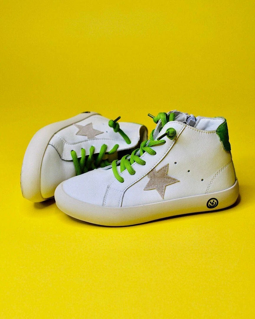 Promo ๐ Lola + The Boys Green Happy Star HighTop ๐ Sneaker โจ 8 Lola + The Boys Green Happy Star HighTop Sneaker