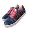 Lola + The Boys Neon Denim Star Sneaker