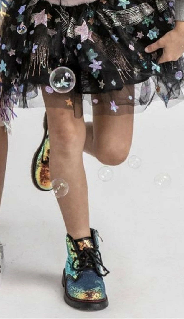 Hot Sale π Lola + The Boys π§ Girls Sequin Combat π₯Ύ Boots π€© 4 Lola + The Boys Girls Sequin Combat Boots