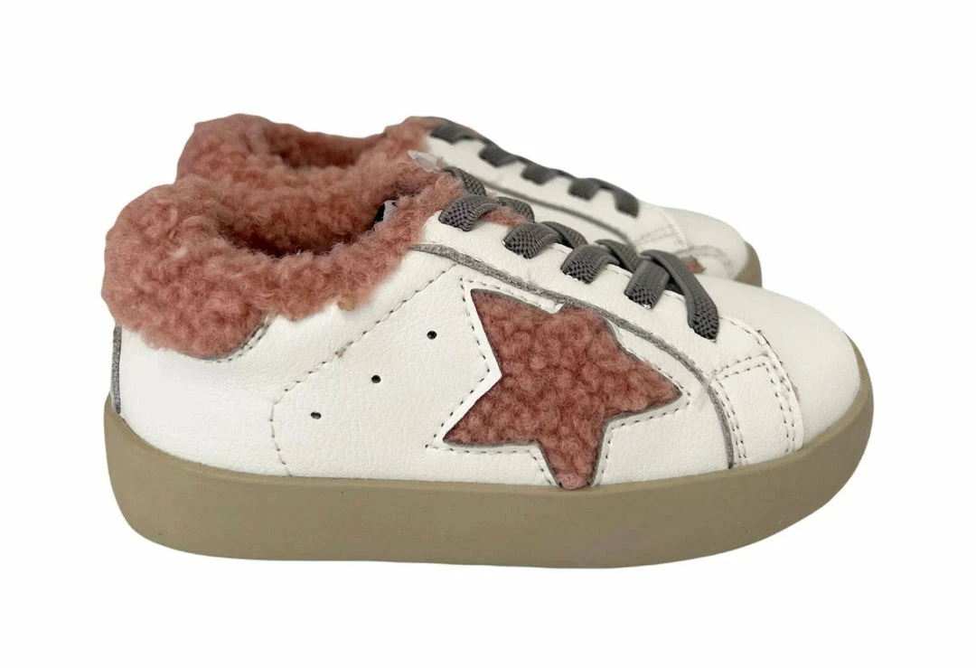 Cheap ๐ Lola + The Boys New Arrivals Sherpa Pink Star ๐ Sneakers ๐งจ 3 Lola + The Boys New Arrivals Sherpa Pink Star Sneakers