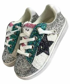 Lola & The Boys Star Girl Glitter Sneakers Girls