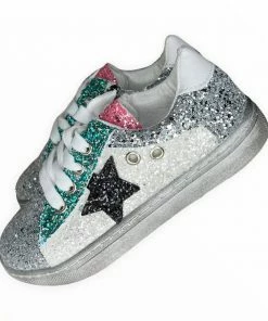 Lola & The Boys Star Girl Glitter Sneakers Girls