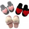 Lola + The Boys Fuzzy Heart Slippers New Arrivals