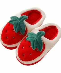Lola + The Boys Fuzzy Strawberry Slipper New Arrivals