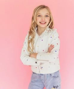 Lola + The Boys Gem Vegan Moto Jacket Girls