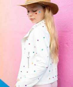 Lola + The Boys Gem Vegan Moto Jacket Girls