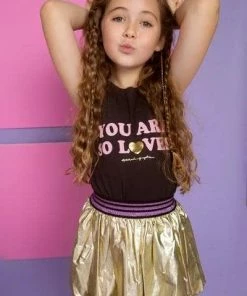 Deals ๐ Lola + The Boys Goldie Foil ๐ Skirt ๐ 18 Lola + The Boys Goldie Foil Skirt