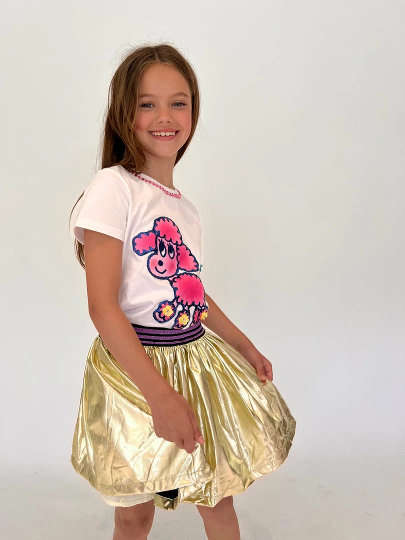 Deals ๐ Lola + The Boys Goldie Foil ๐ Skirt ๐ 12 Lola + The Boys Goldie Foil Skirt