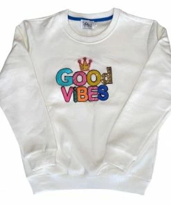 Lola + The Boys Good Vibes Sweatshirt New Arrivals
