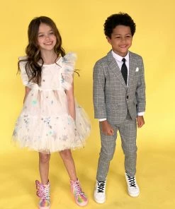 Lola + The Boys New Arrivals Grey Plaid Piece Suit