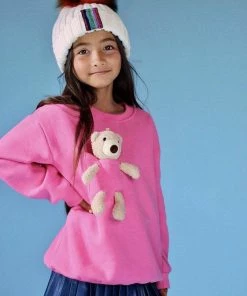 Lola + The Boys New Arrivals Teddy Bear Crewneck