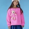 Lola + The Boys New Arrivals Teddy Bear Crewneck
