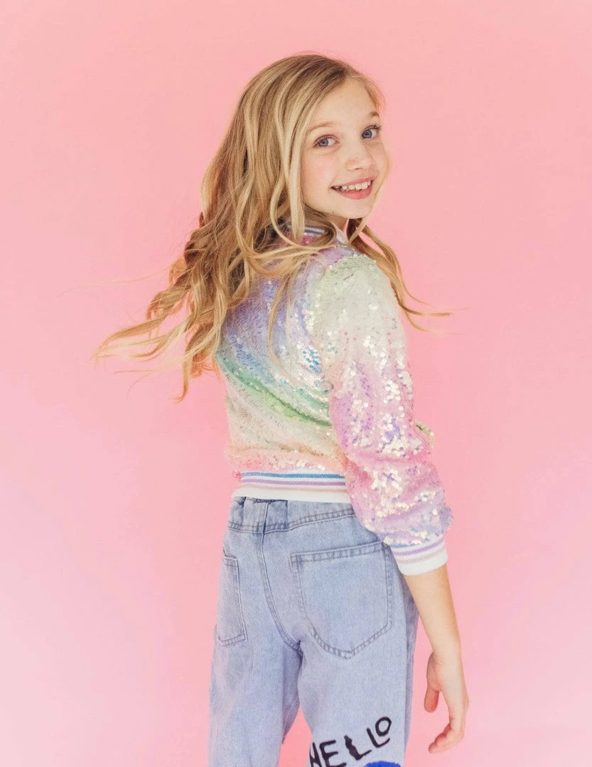Discount ๐ Lola + The Boys Icy Ombre Sequin Jacket ๐ 7 Lola + The Boys Icy Ombre Sequin Jacket