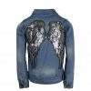 Lola & The Boys Girls Angel Wings Denim Jacket