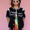 Lola + The Boys Girls Chicago Varsity Bomber Jacket