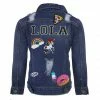 Lola & The Boys Girls Customizable Patch Denim Jacket