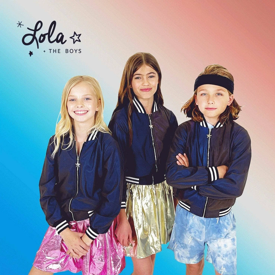 Coupon โญ Lola + The Boys ๐ง Girls Hologram Reflective Bomber ๐ฅฐ 6 Lola + The Boys Girls Hologram Reflective Bomber