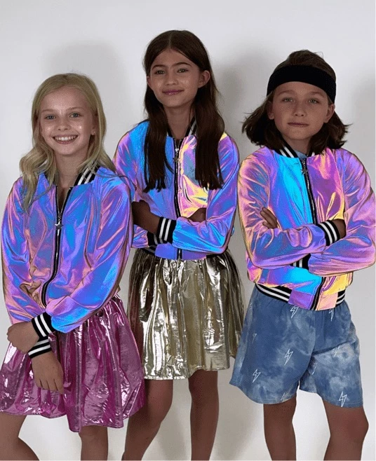 Coupon โญ Lola + The Boys ๐ง Girls Hologram Reflective Bomber ๐ฅฐ 3 Lola + The Boys Girls Hologram Reflective Bomber