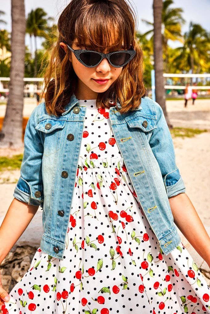 Outlet โค๏ธ Lola & The Boys Neon Angel Wings Denim Jacket ๐ 7 Lola & The Boys Neon Angel Wings Denim Jacket