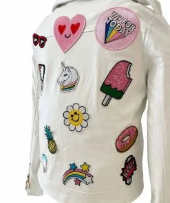 Lola + The Boys Patched Rainbow Daisy Vegan Leather