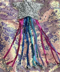 Lola + The Boys Shooting Star Sequin Bomber Girls