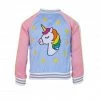 Lola + The Boys Sky Unicorn Satin Bomber Girls