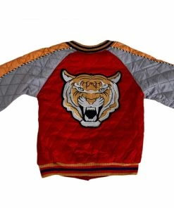 Lola + The Boys Tiger Quilted Bomber