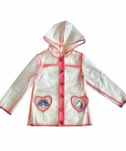 Lola + The Boys Rainbow Gem Rain Jacket