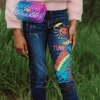 Lola + The Boys Happy Rainbow Crystal Jeans New Arrivals