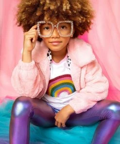 Lola + The Boys Purple Galaxy Leggings Girls