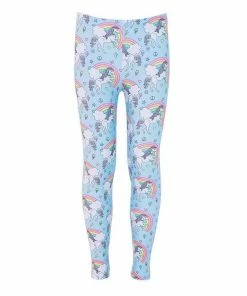 Lola & The Boys Girls Unicorn Sky Leggings