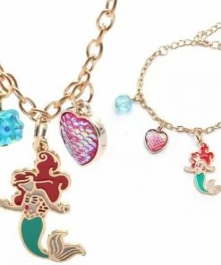 Lola + The Boys New Arrivals Mermaid Charm Bracelet Necklace Set