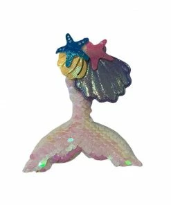 Lola + The Boys Mermaid Seashell Hair-clip (pack Of 1)