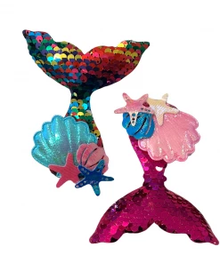 Lola + The Boys Mermaid Seashell Hair-clip (pack Of 2) New Arrivals
