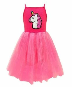 Lola & The Boys Hot Pink Unicorn Tutu Dress