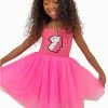 Lola & The Boys Hot Pink Unicorn Tutu Dress