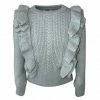 Lola + The Boys Minty Ruffle Sweater