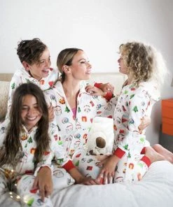 Lola & The Boys Girls Christmas Onesie