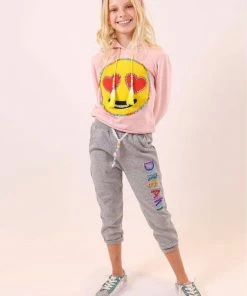 Lola & The Boys Girls Dreamer Crystal Joggers