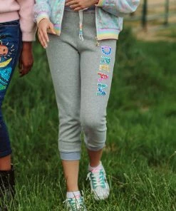 Lola & The Boys Girls Dreamer Crystal Joggers