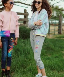 Lola & The Boys Girls Dreamer Crystal Joggers