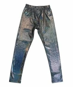 Lola + The Boys New Arrivals Metallic Silver Leggings