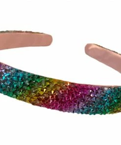 Lola + The Boys New Arrivals Rainbow Encrusted Headband