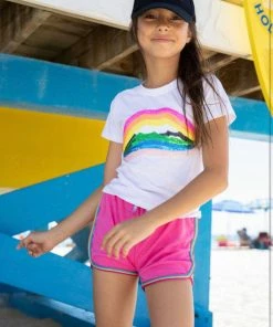 Lola + The Boys Rainbow Lips T-shirt New Arrivals