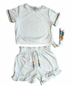 Cheapest โ๏ธ Lola + The Boys ๐ฌ Candy Beaded Ruffle Set ๐ง Girls ๐ 5 Lola + The Boys Candy Beaded Ruffle Set Girls